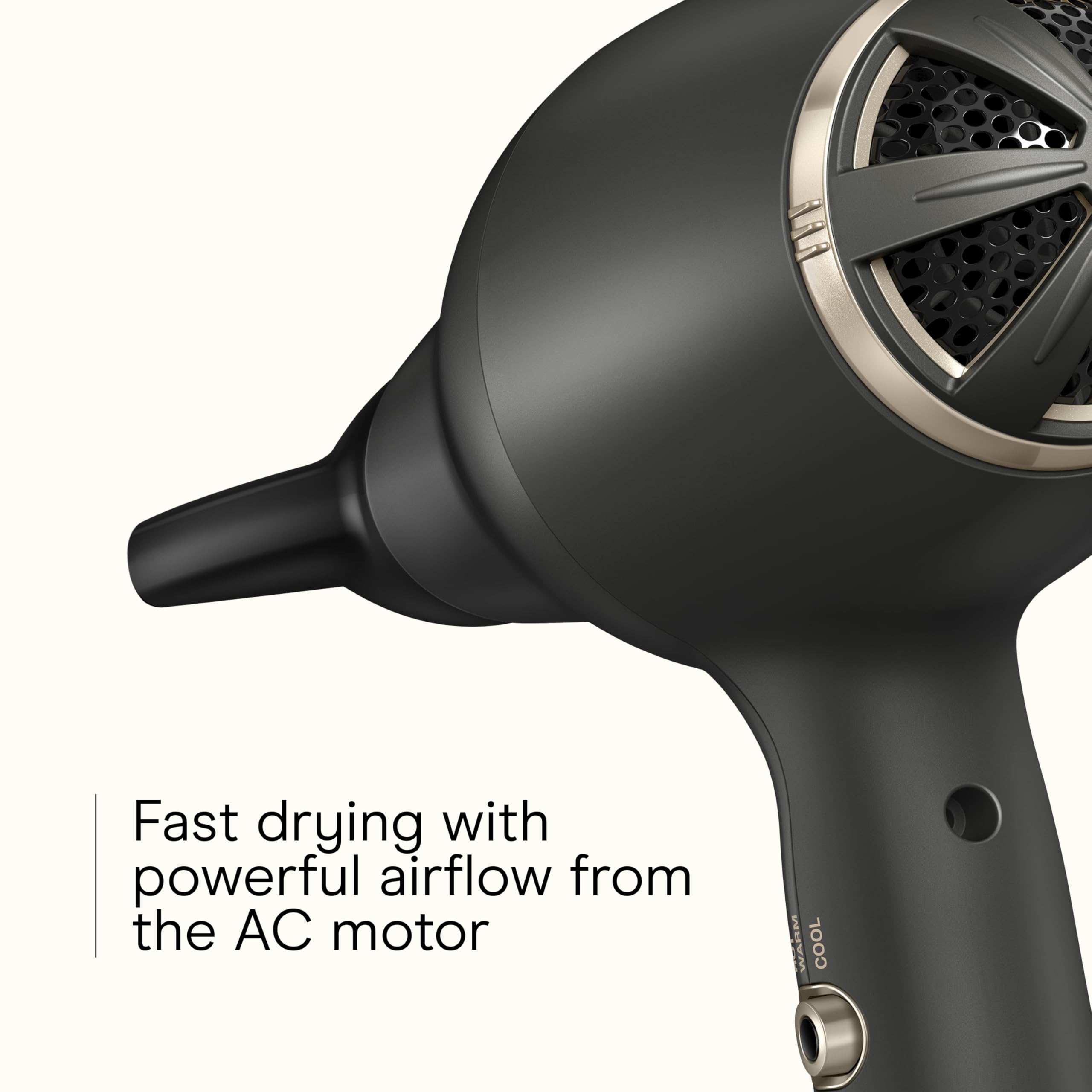 Conair Infiniti Pro FloMotion Pro diffuser attachment boosting volume and defined waves.