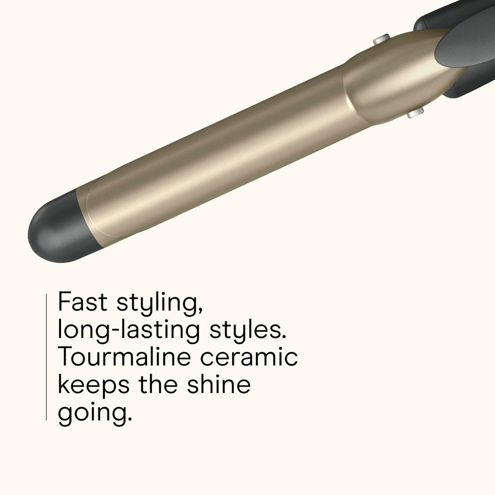 Conair Infiniti Pro curling iron offers five heat settings up to 400°F.