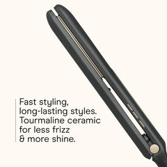 Conair Infiniti Pro tourmaline flat iron digital display for easy heat setting selection.