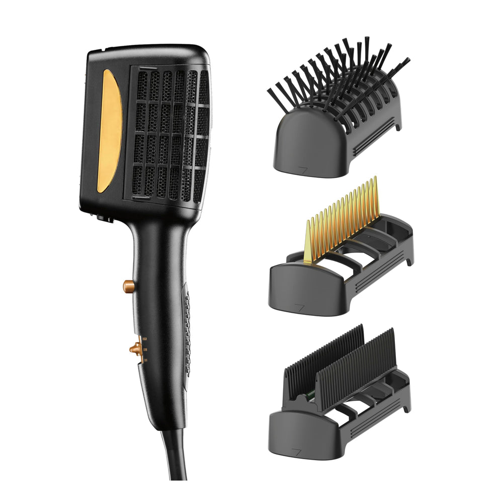 Conair Infinitipro bristle brush attachment for smooth, fast styling.
