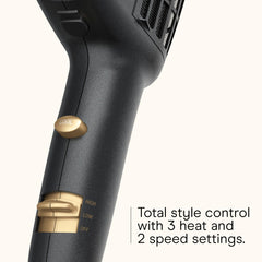 Conair Infinitipro ionic ceramic technology delivers shine and reduced frizz.