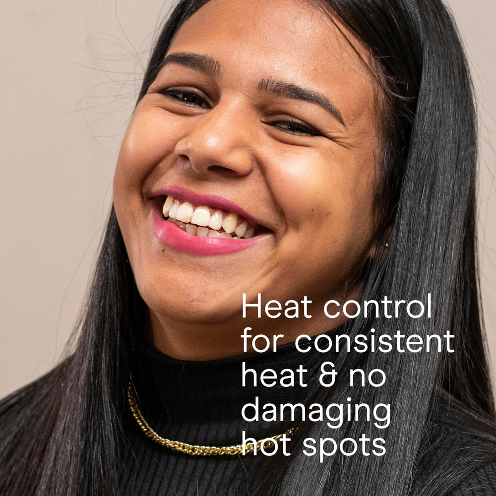 Conair InfinitiPro straightening in one pass with smooth glide for sleek looks