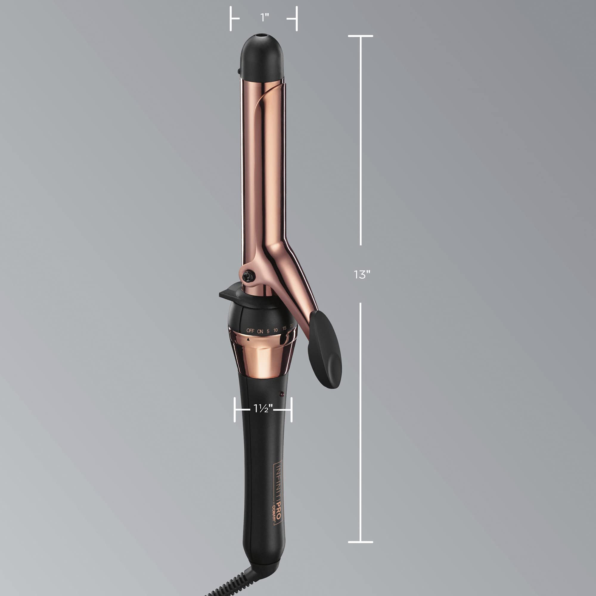 Conair INFINITIPRO Rose Gold cool tip safety for comfortable handling