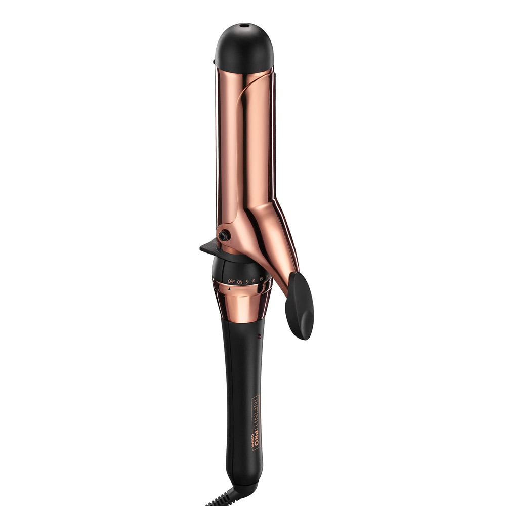 Conair INFINITIPRO Rose Gold Titanium Curling Iron 1.5-inch barrel creates soft waves.