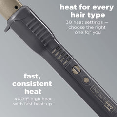 Conair InfinitiPro You Curl clip-free design close-up demonstrates kink-free styling