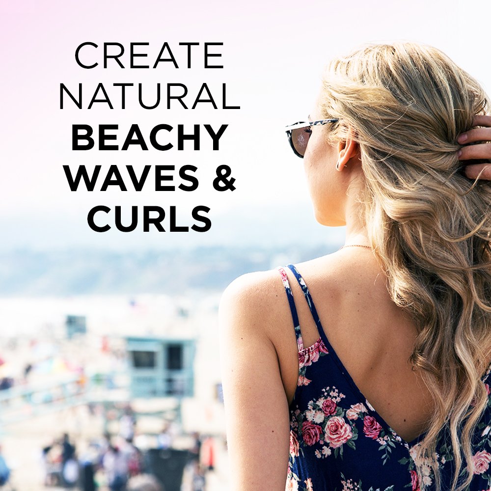 Conair InfinitiPro You Curl in-use image illustrates quick heat-up and styling in progress