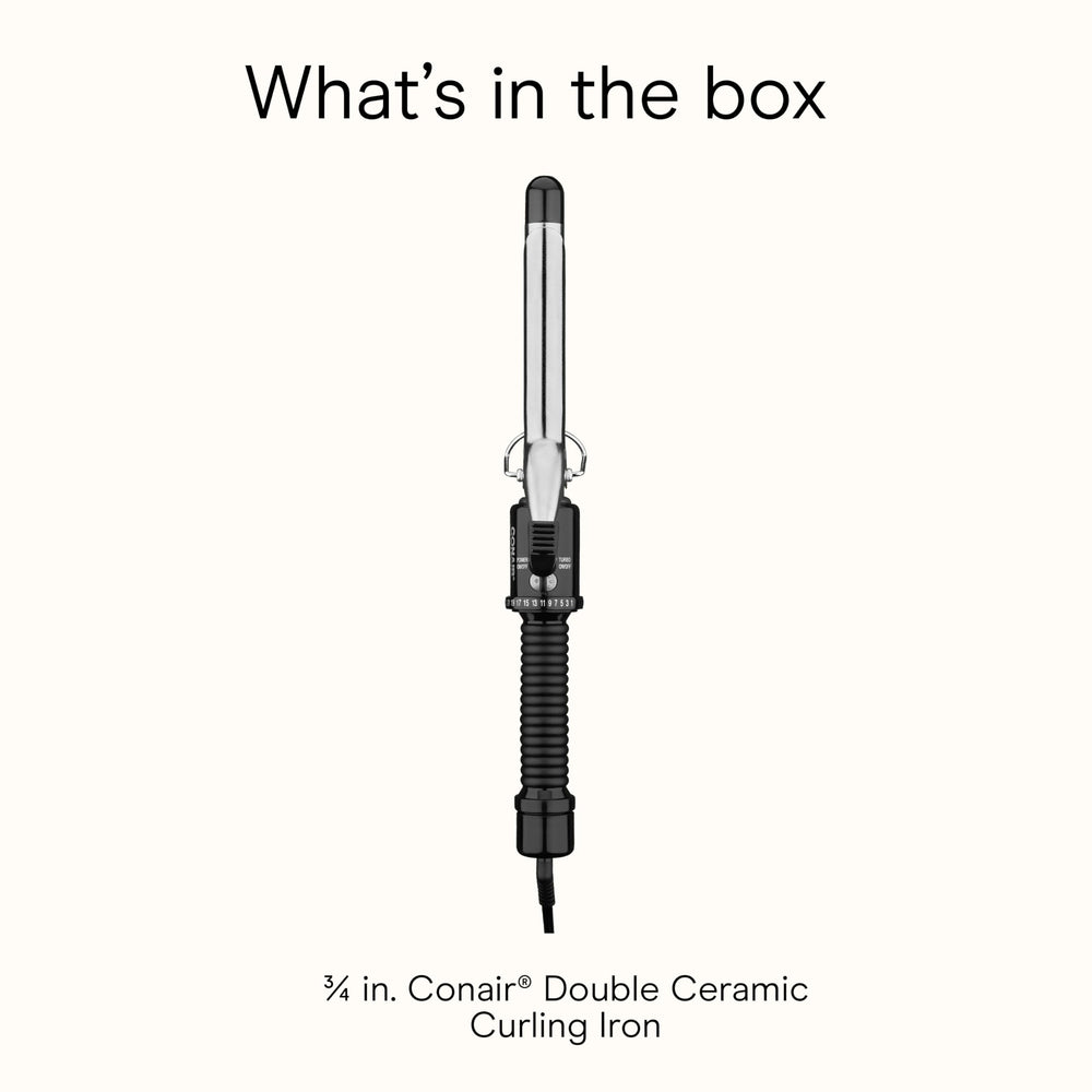 Conair Instant Heat ¾-Inch Curling Iron 60-second heat-up saves time during mornings.