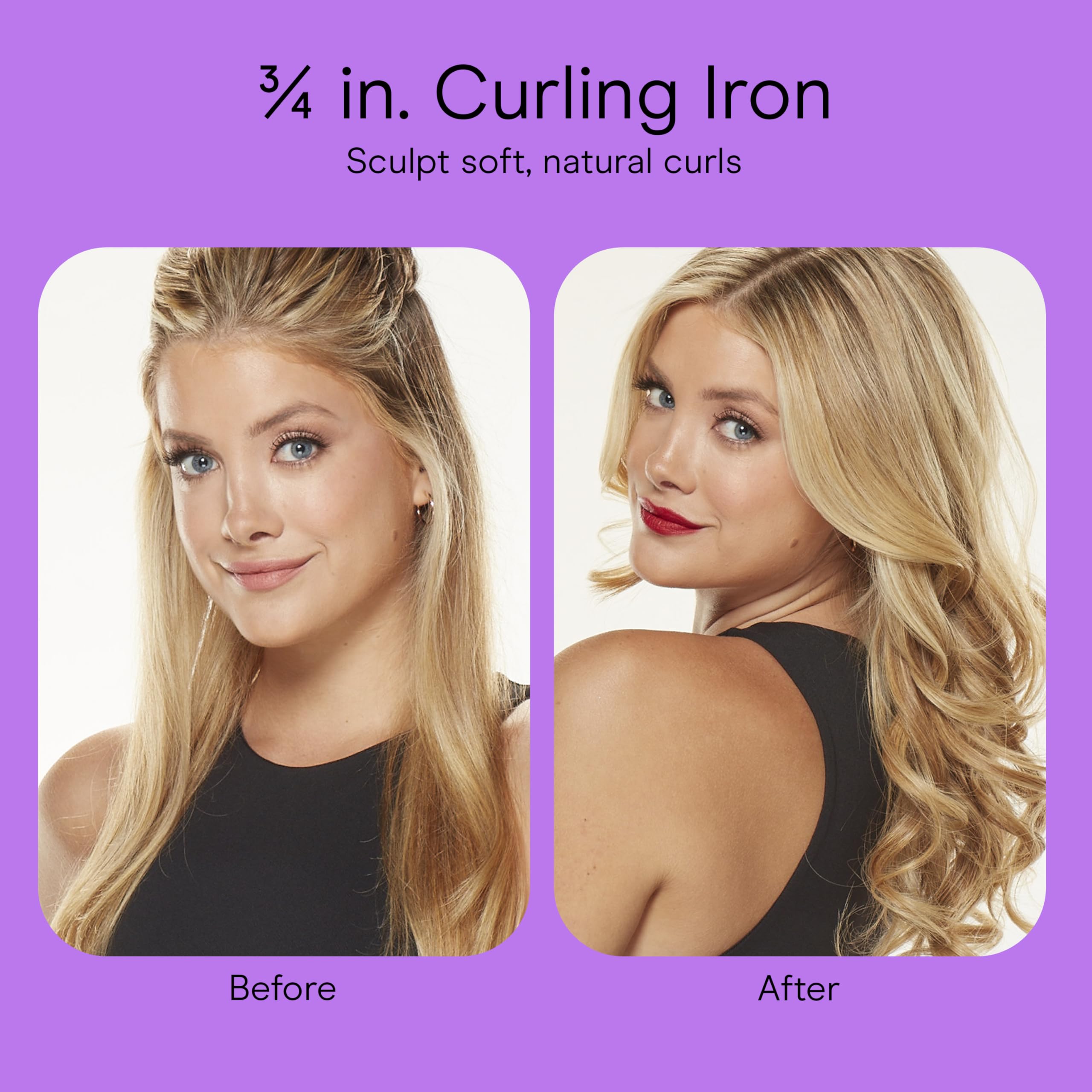 Conair Instant Heat ¾-Inch Curling Iron auto-off feature adds peace of mind.