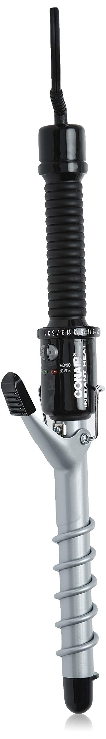 Conair Instant Heat Spiral 3/4-inch barrel with spiral guide for precise curls.