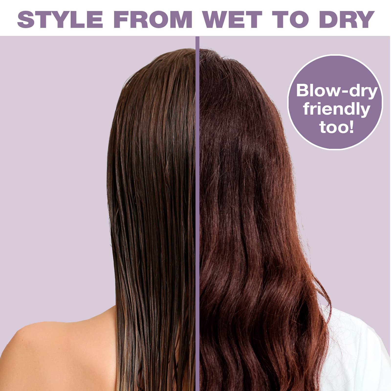 Conair Knot Dr. blow-dryer friendly design supports quick styling.