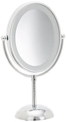 Conair lighted makeup mirror 1x/7x magnification for precise grooming under bright LEDs.