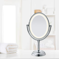 Conair mirror rotates 360 degrees for flexible viewing from any angle.