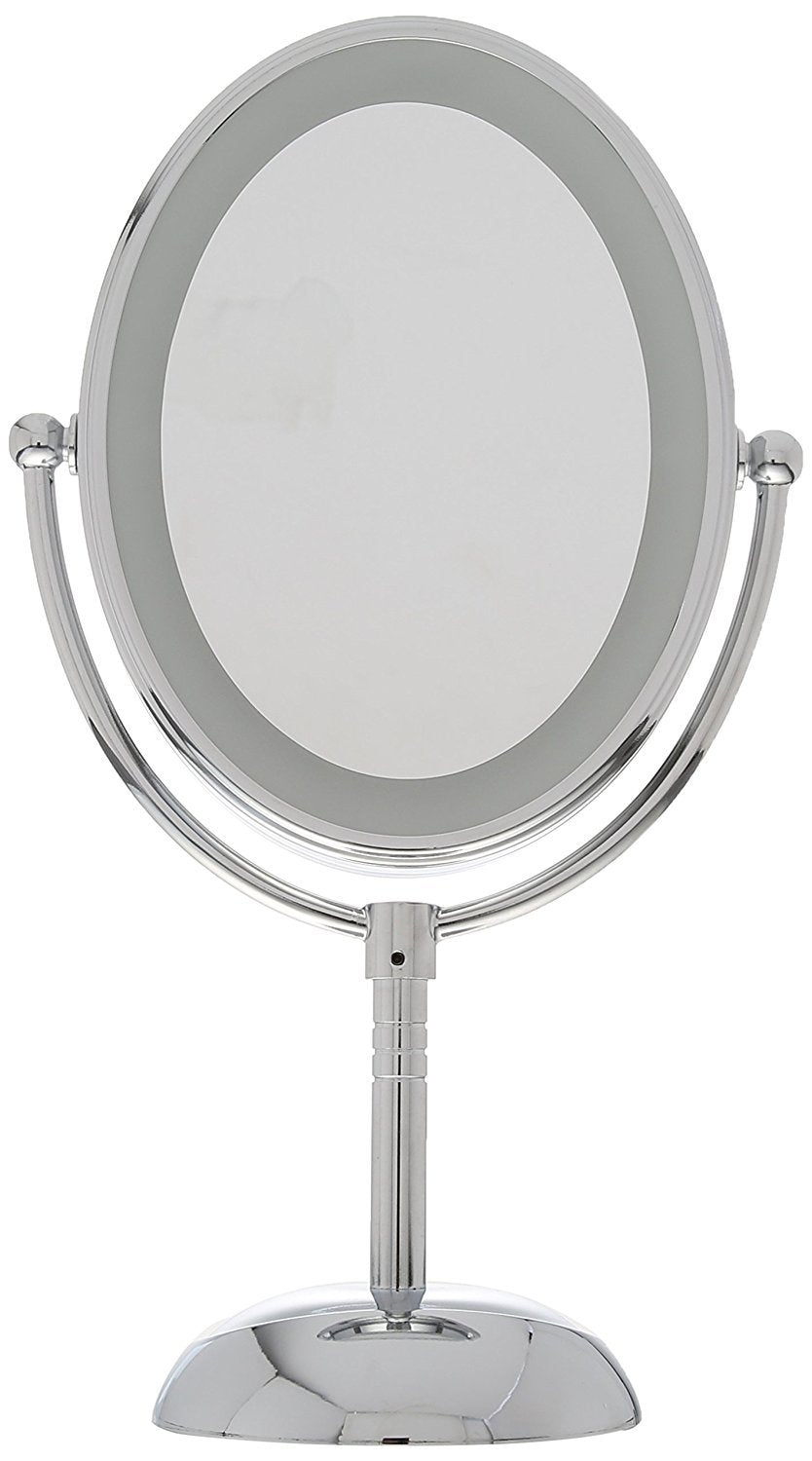 Conair polished chrome finish mirror adds sleek style to any vanity.