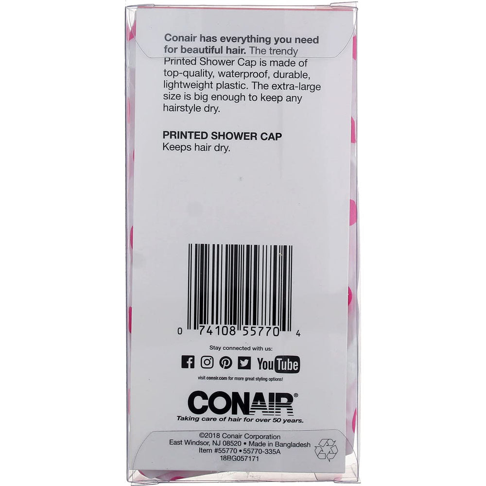 Conair lightweight shower cap is comfortable to wear for quick routines