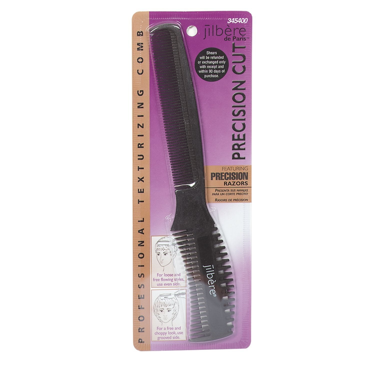 Conair Pro Jilbere De Paris Precision Cut Comb for professional texturizing with precision razors