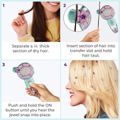 Conair Quick Gems flower gems create playful accents with secure clips