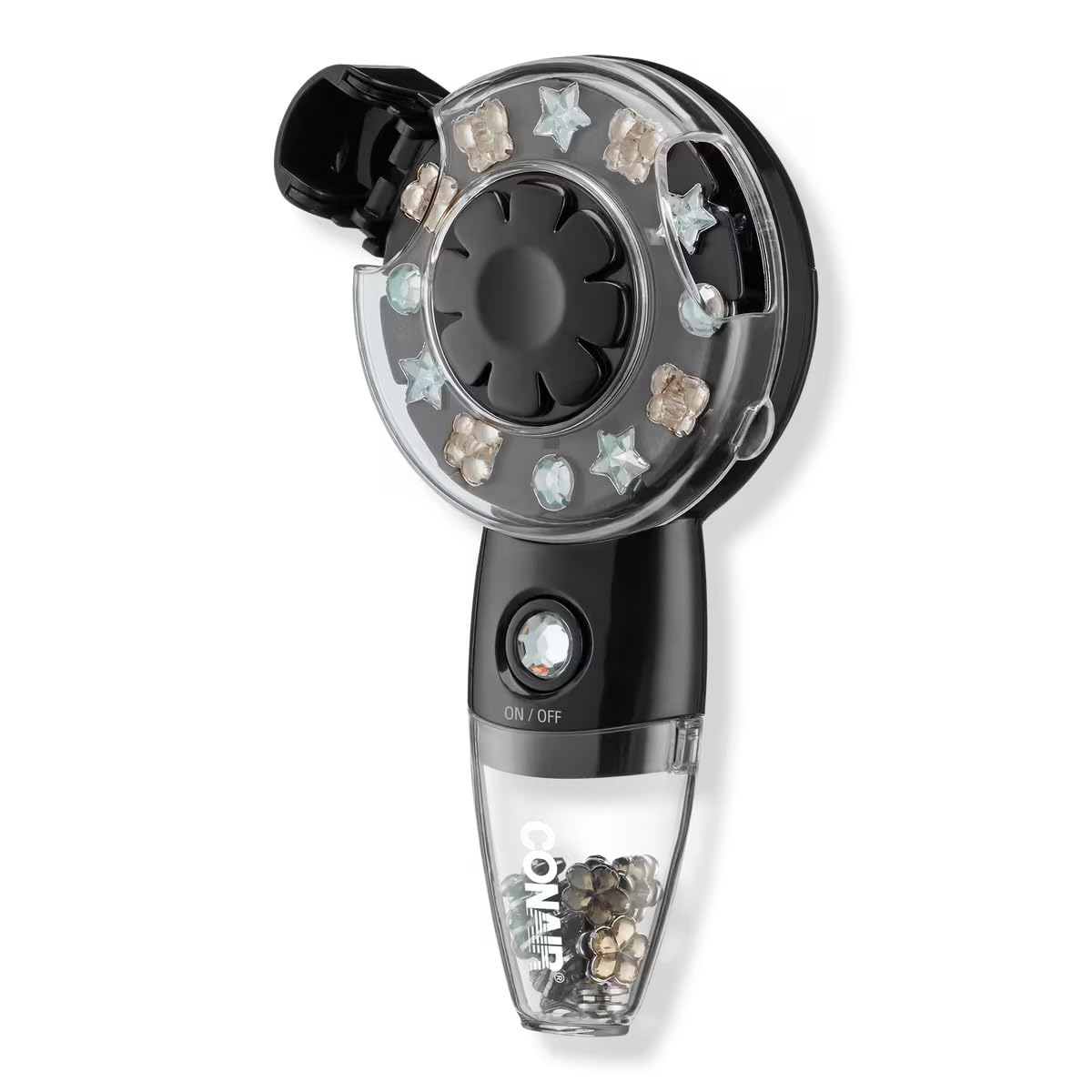 Conair Quick Gems Hair Jeweler applying a gem for instant shine