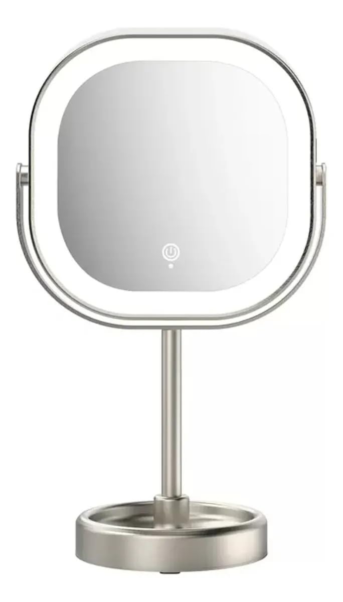 Conair rotating LED mirror with 1x magnification for quick makeup prep and detail checks.