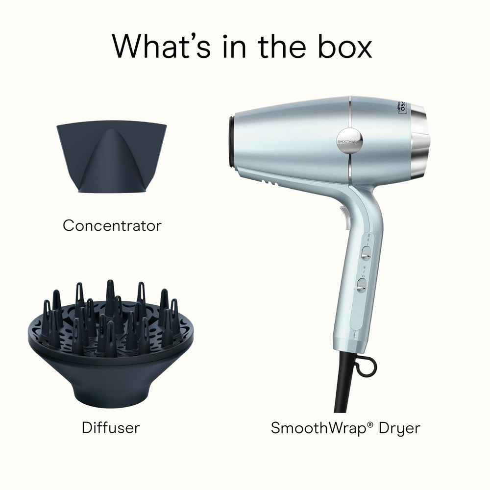 Conair SmoothWrap innovation offers a new drying experience for all hair types.