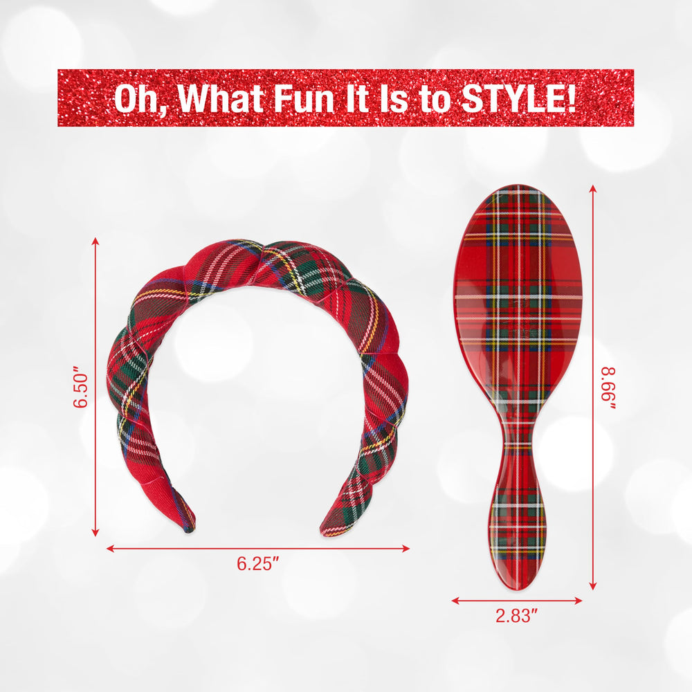 Conair Spa Tartan Set packaging image highlighting gift-ready presentation.