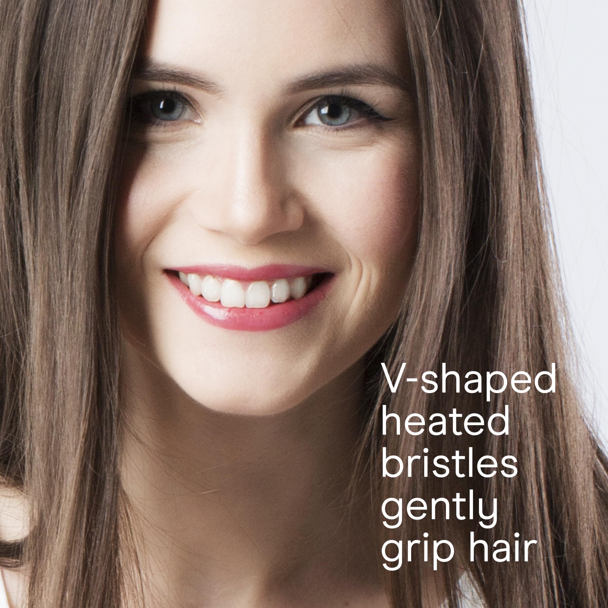 Conair brush glides through hair delivering smooth, shiny results.