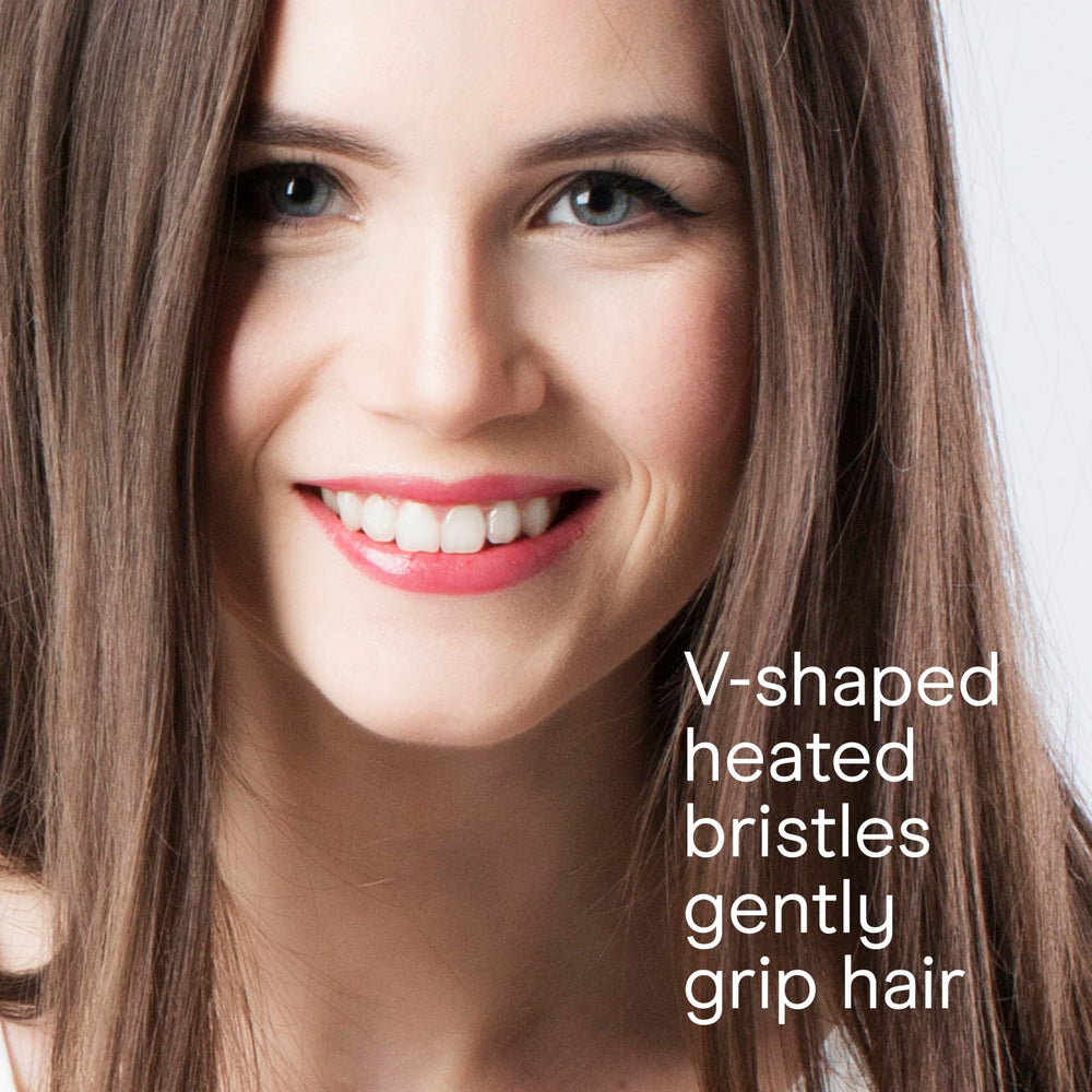 Conair brush glides through hair delivering smooth, shiny results.