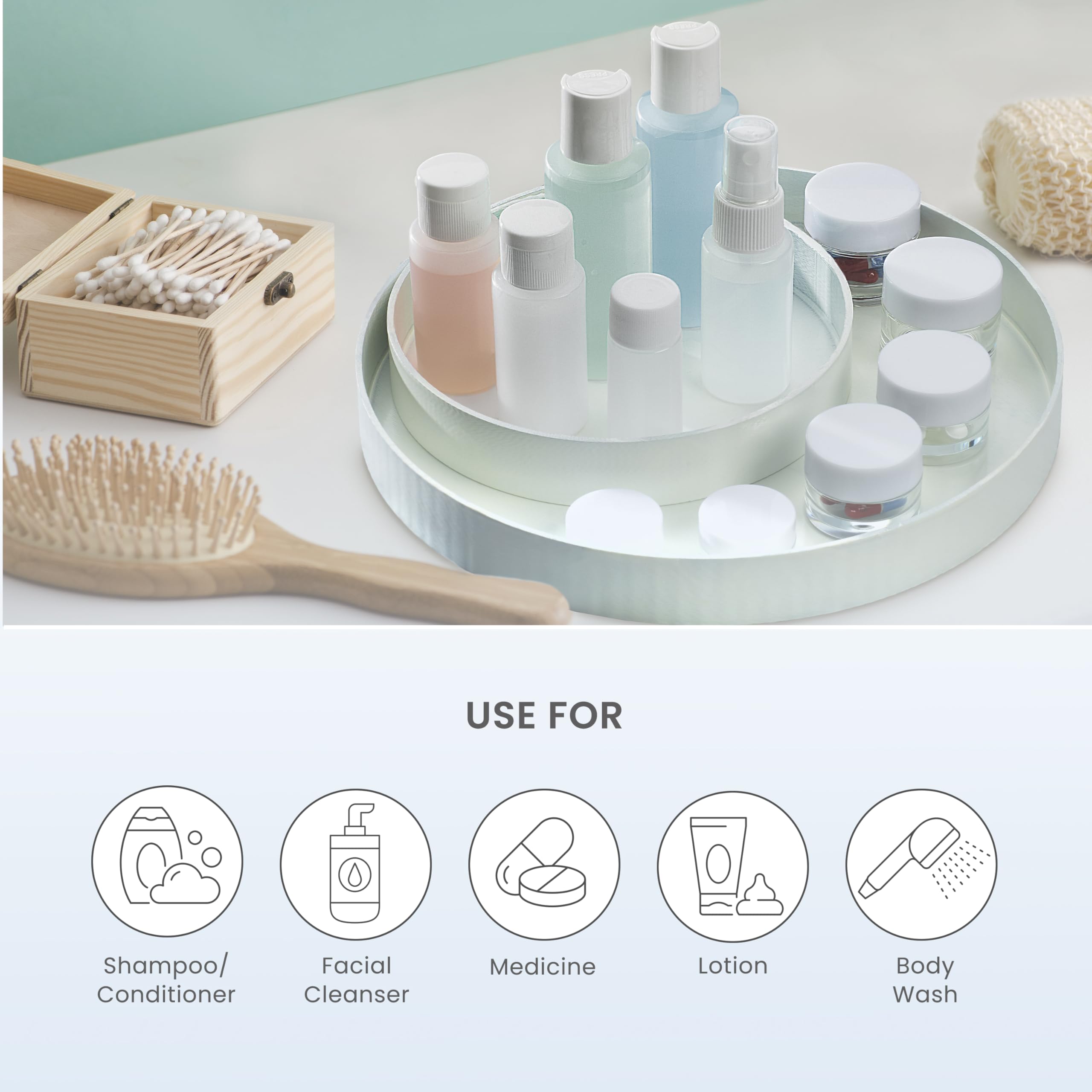 Conair Travel Smart cream jar set keeps lotions secure and spill-free during flights