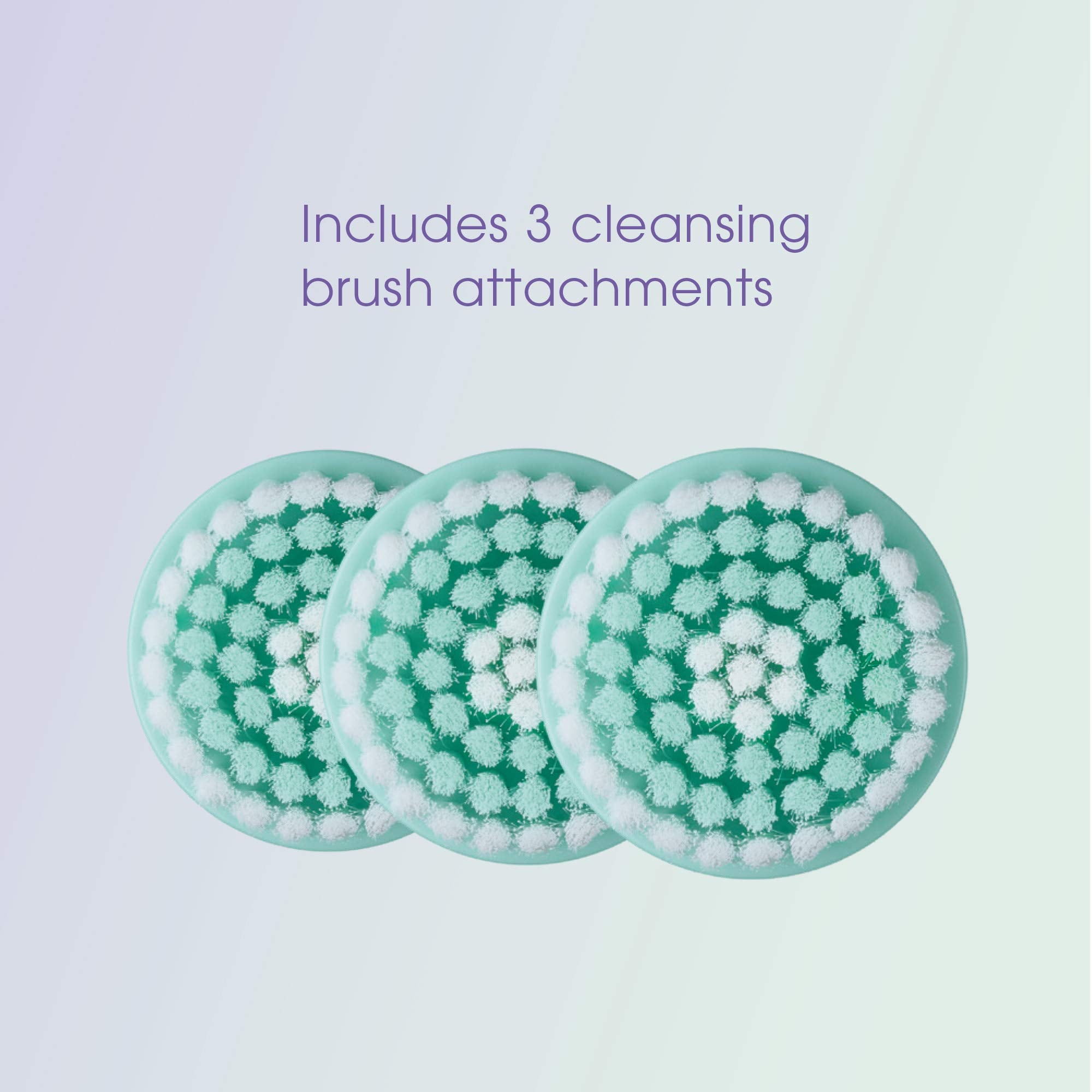 Conair True Glow soft bristles close-up for comfortable cleansing