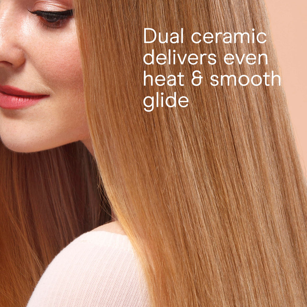 Conair Turbo Heat feature enables quick touch-ups for lasting curls.