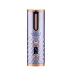Conair Unbound Cordless Auto Curler front view highlighting cord-free design for travel styling.
