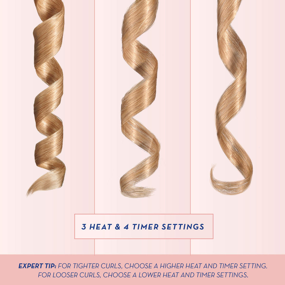 Conair Unbound cordless auto curler multiple heat settings supports customizable curls and waves.