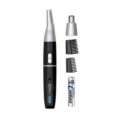 ConairMAN all-in-one trimmer sideburns-neckline shows clean edging for a polished look.