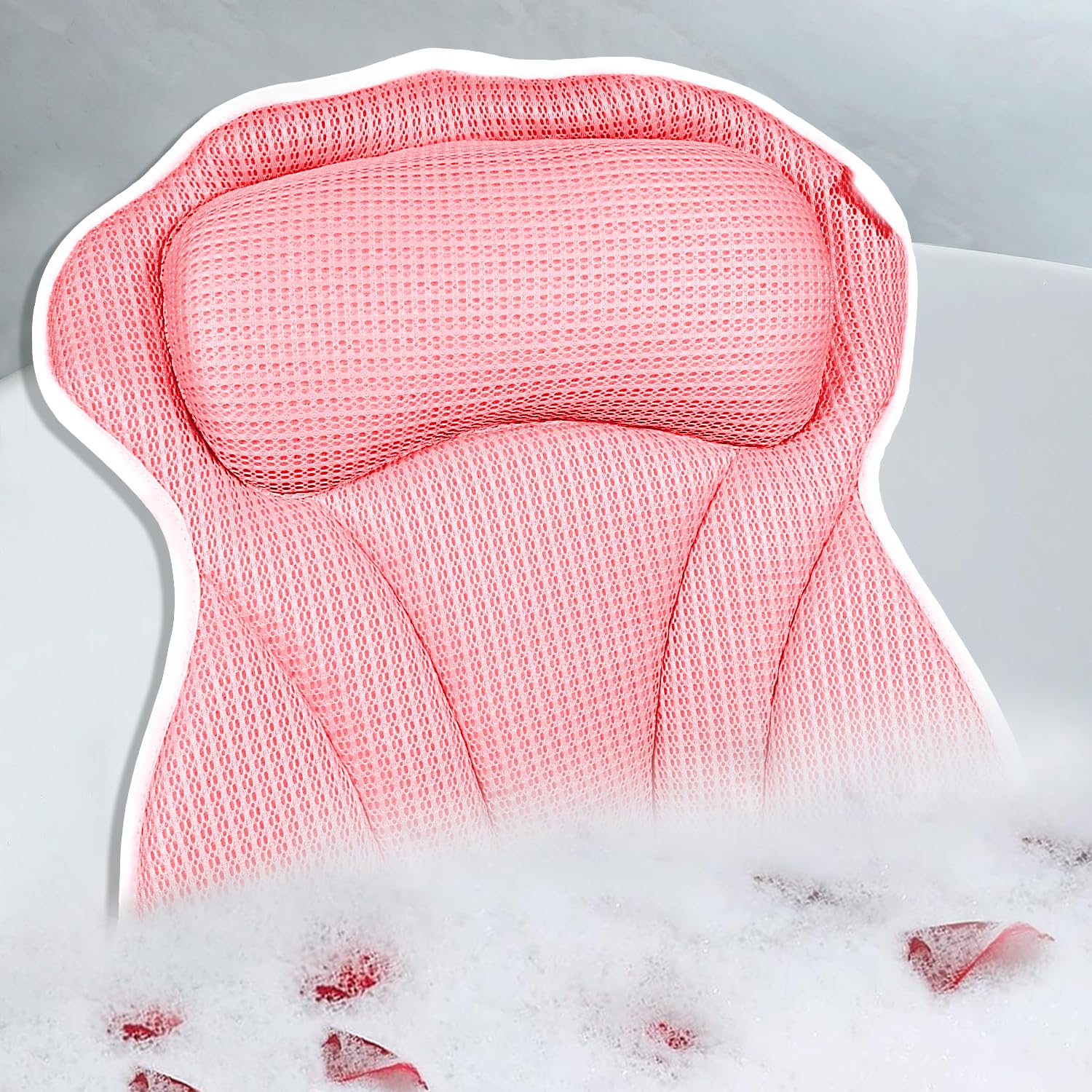 CONBELLA Bath Pillow head neck support for tub soaking and relaxation.