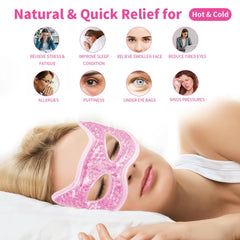 CONBELLA eye mask adjustable-band—secure fit for comfortable wear overnight