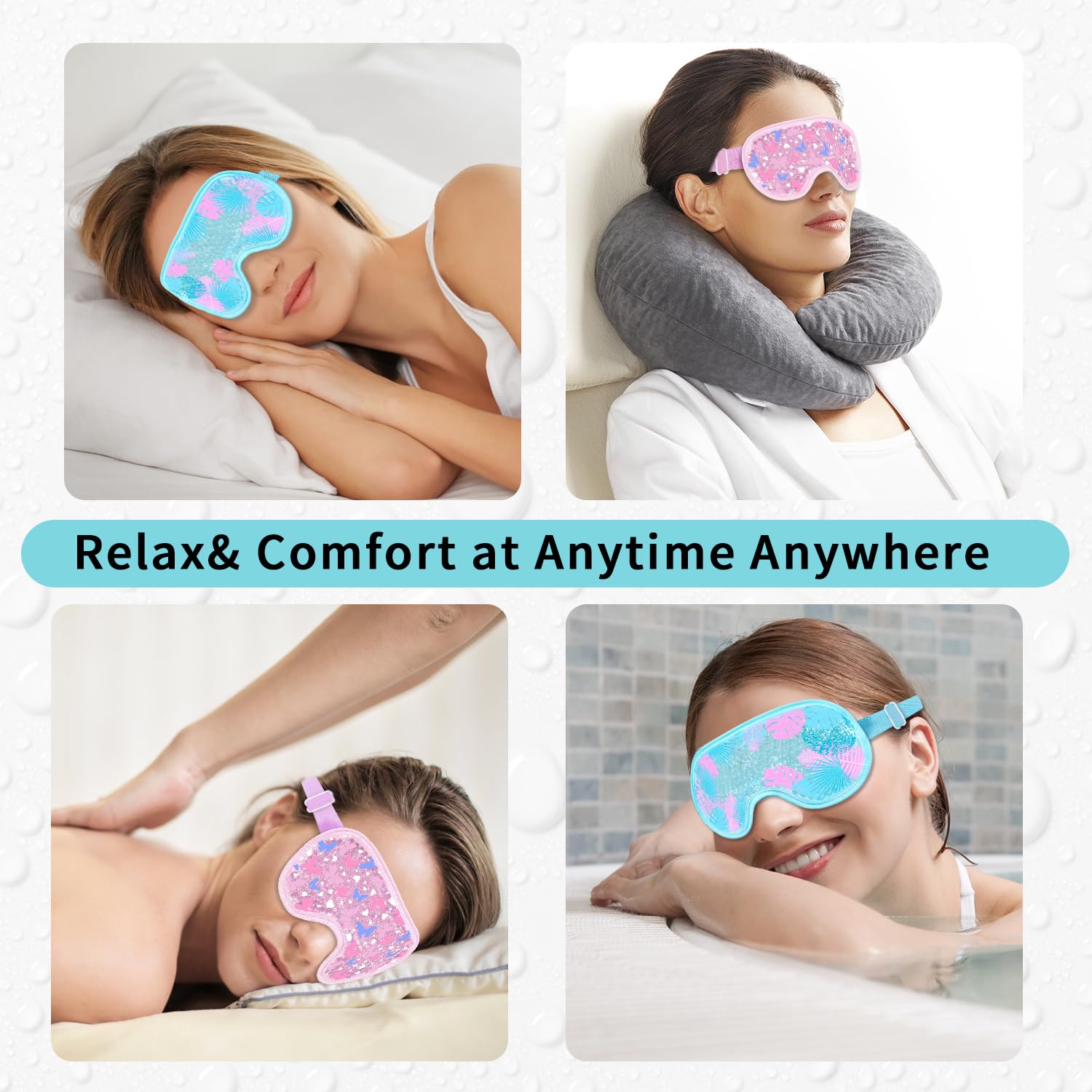 CONBELLA eye mask for cold therapy, easing puffiness and tired-looking eyes