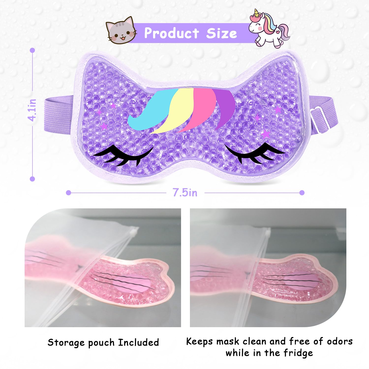 CONBELLA eye mask illustrates easy cold/heat setup for flexible relief routines.