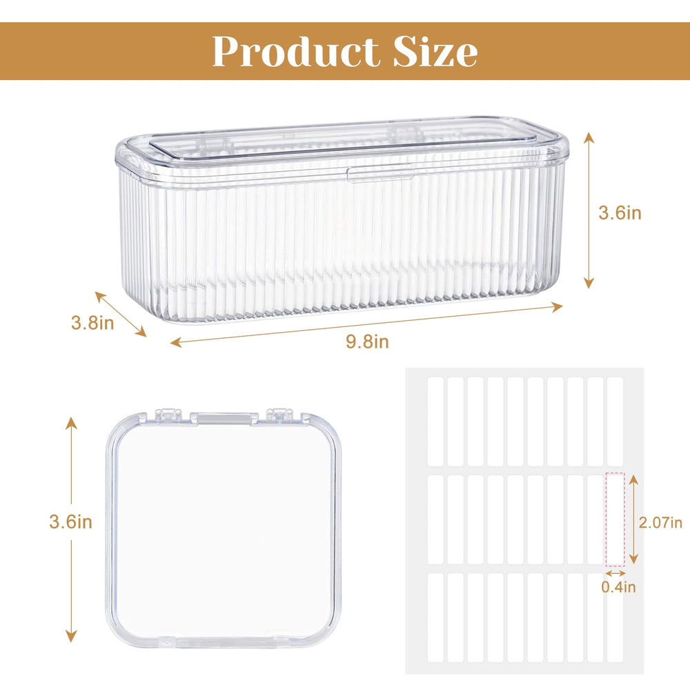Conbola Caja de almacenamiento acrílica grande para uñas y accesorios.