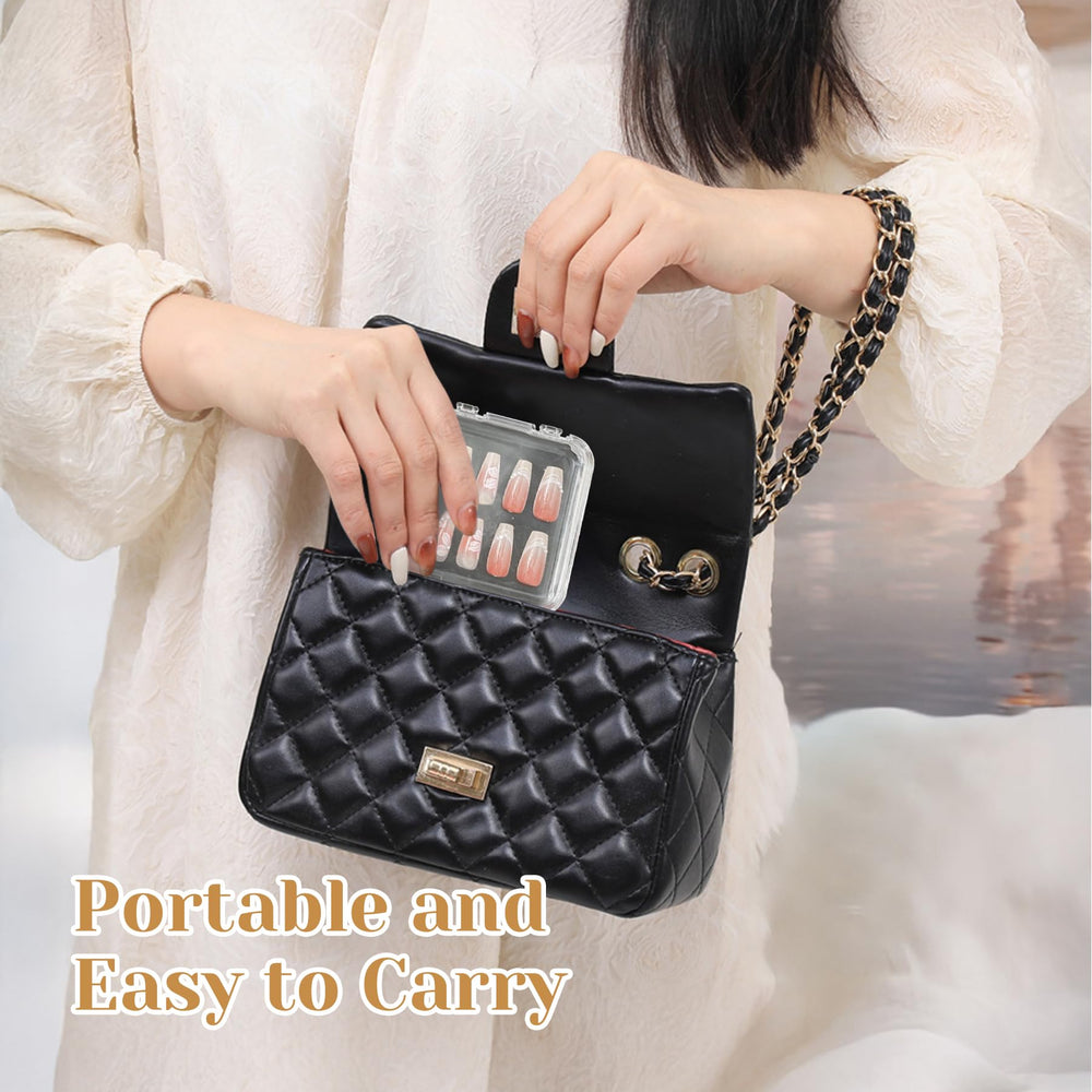 CONBOLA nail display book keeps nails organized on the go