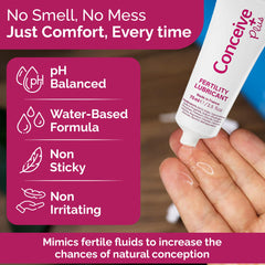 Conceive Plus magnesium-calcium formula enhanced for fertility-friendly use.