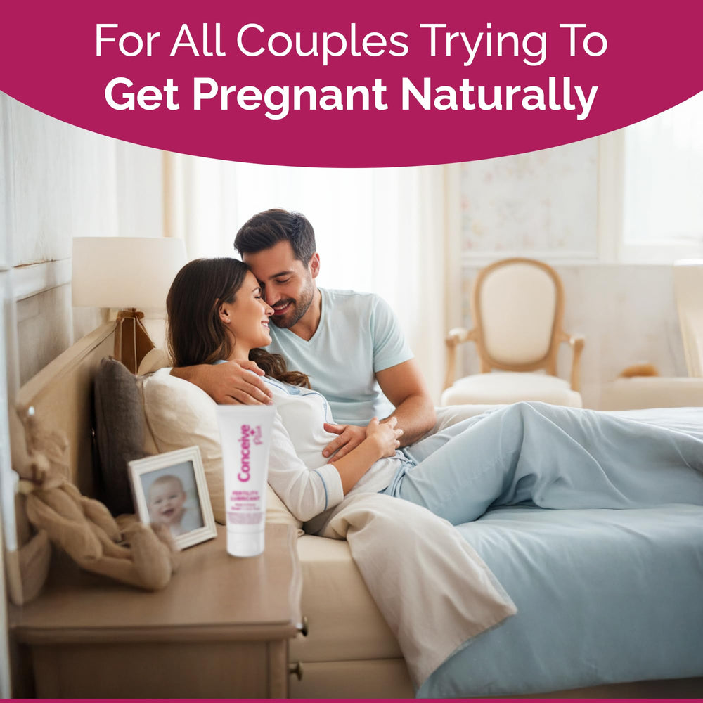 Conceive Plus travel-ready 2.5oz tube for on-the-go use.