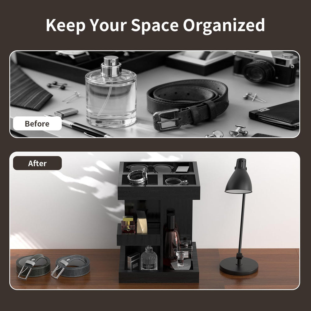 Coneqwliy gift-ready organizer for him suits birthdays and special occasions.