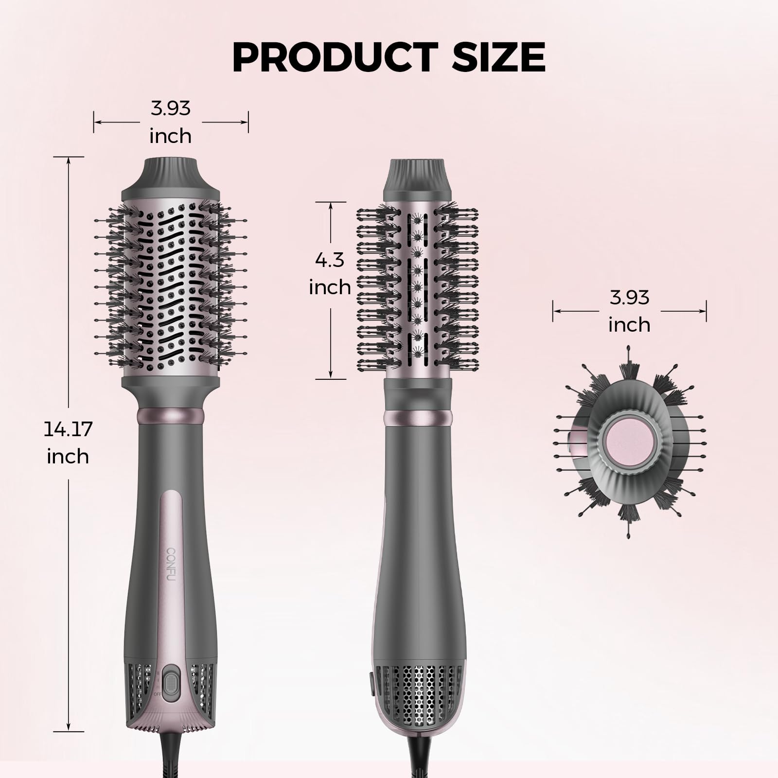 CONFU volumizing effect design creates fuller looking styles.