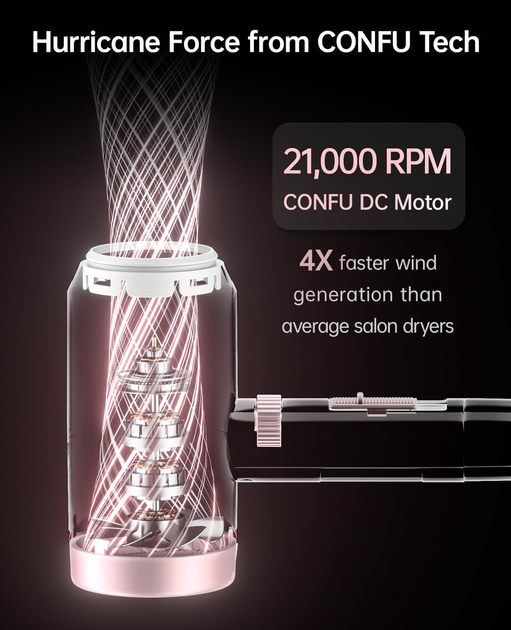 CONFU concentrator nozzle for precise styling and straight hair