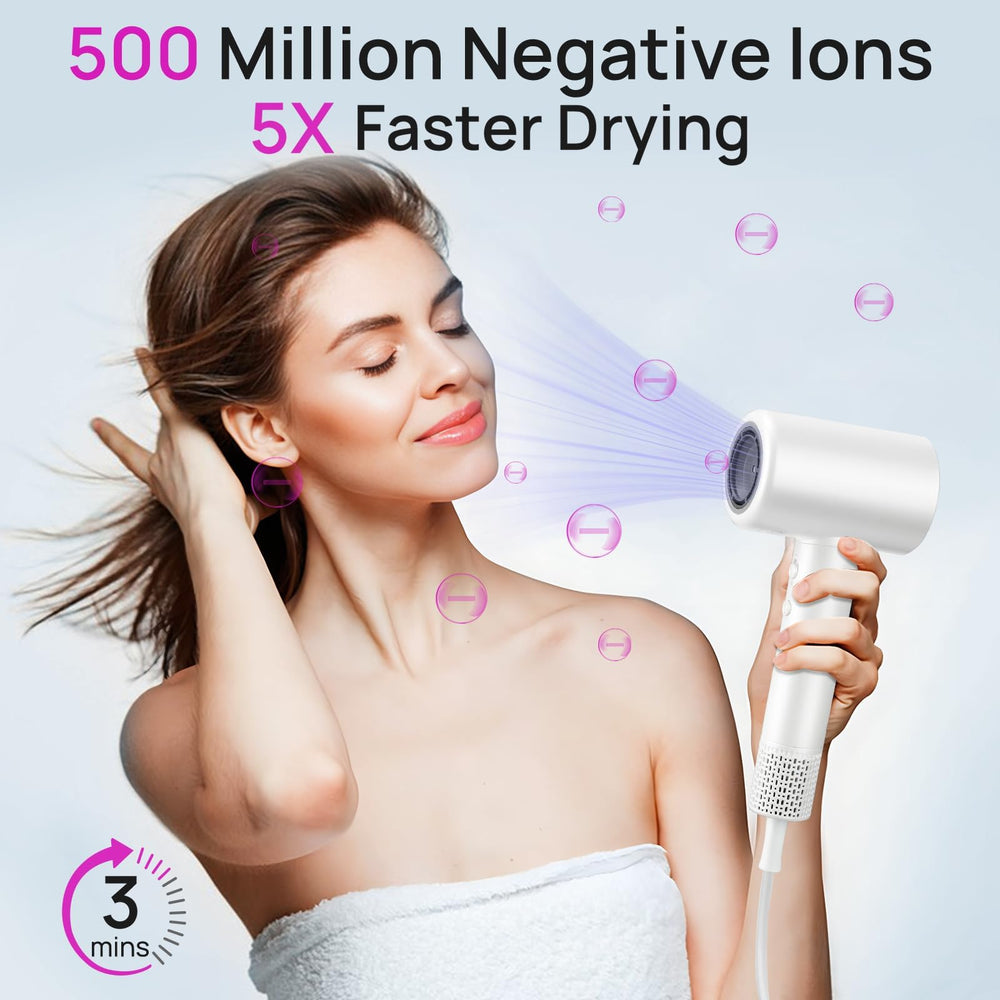 CONFU hair dryer with magnetic diffuser attachment helps reduce frizz during styling