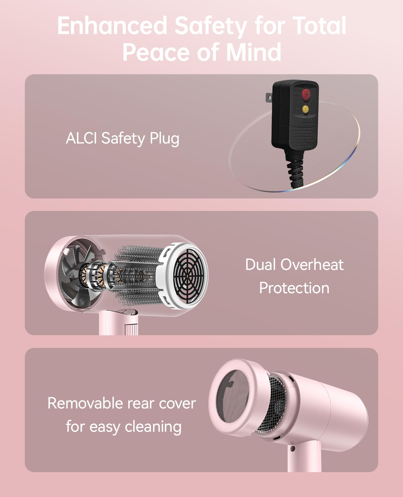CONFU portable lightweight hair dryer ideal for travel