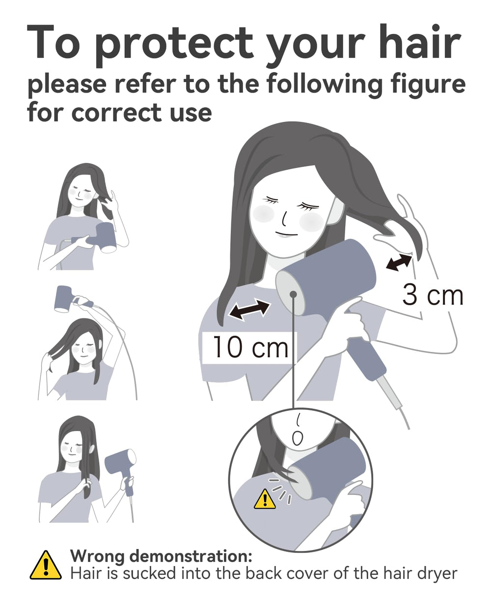 CONFU hair dryer travel case included for organized packing on the go