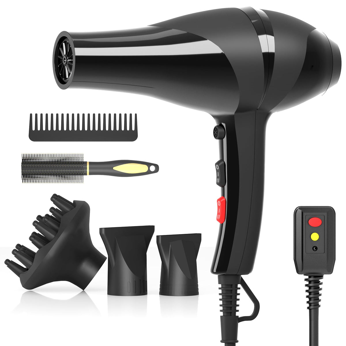 Conhaze hair dryer ionic system reduces frizz for smoother hair