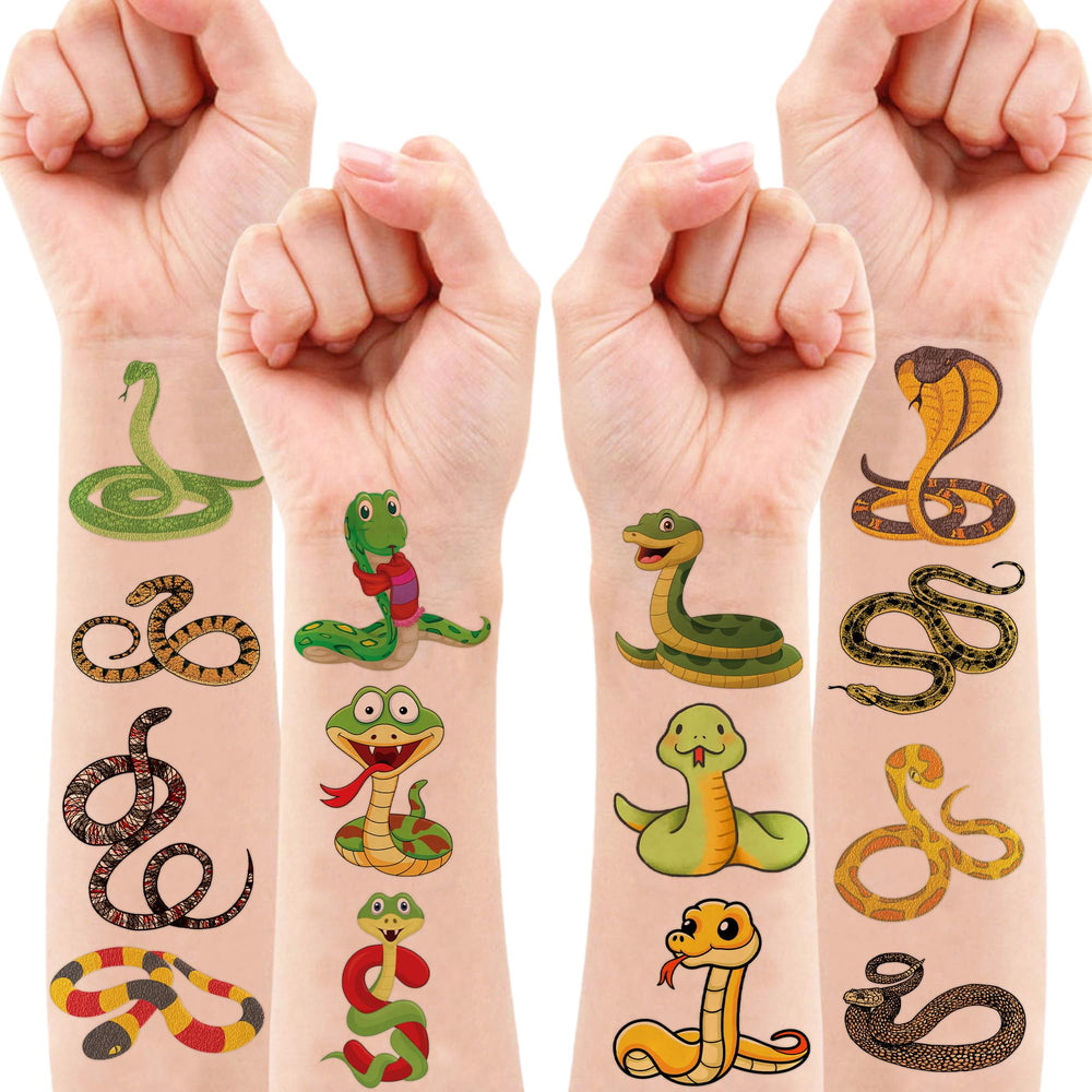Conjunto 8 hojas serpiente, múltiples diseños para compartir