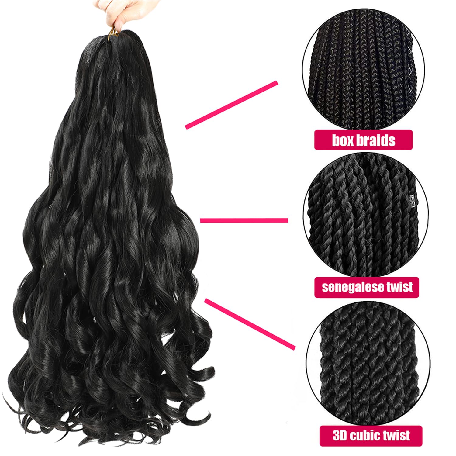 Conrora 24-inch hair color variety swatch image, versatile looks for different seasons