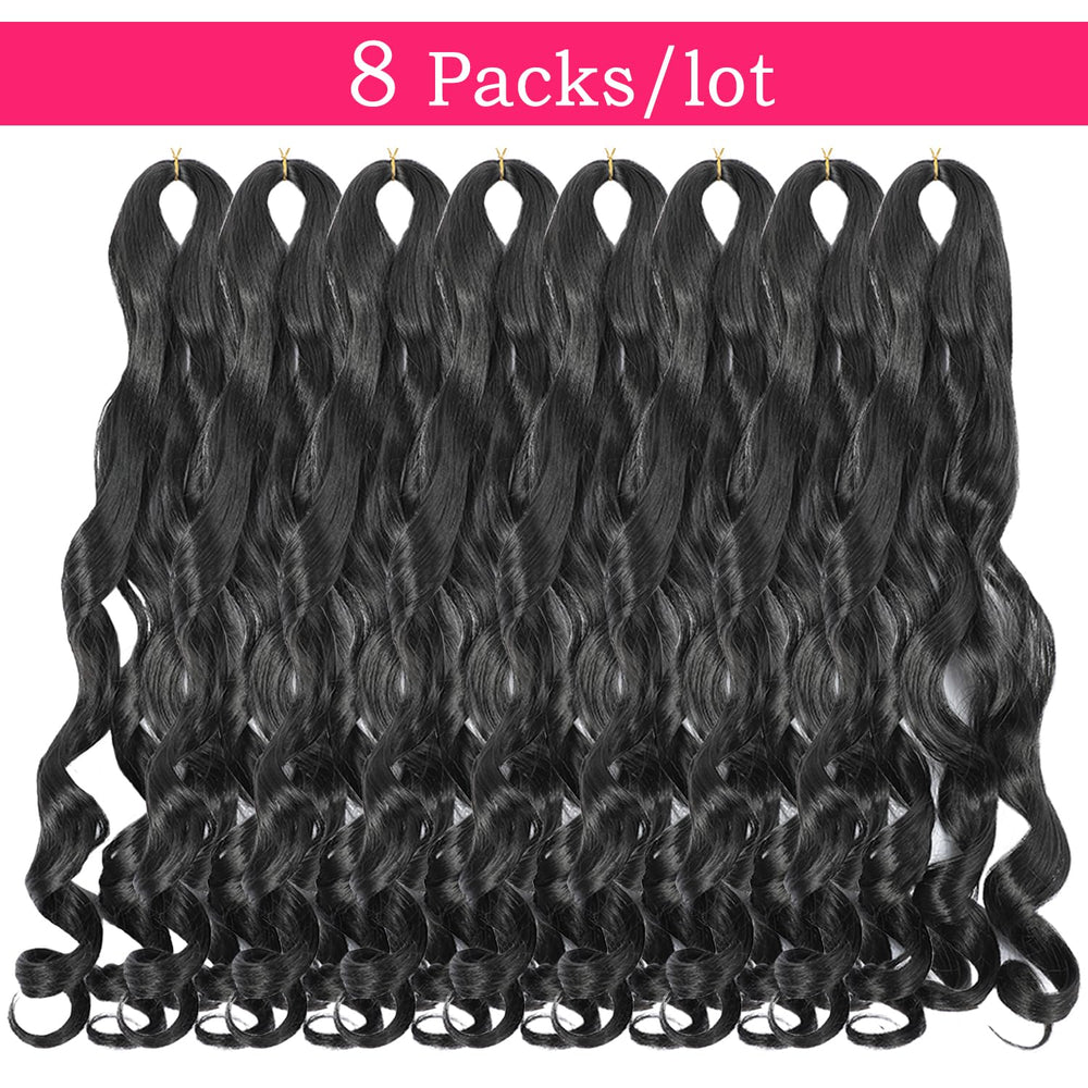Conrora easy-install curly braiding hair shot, saves time during braiding